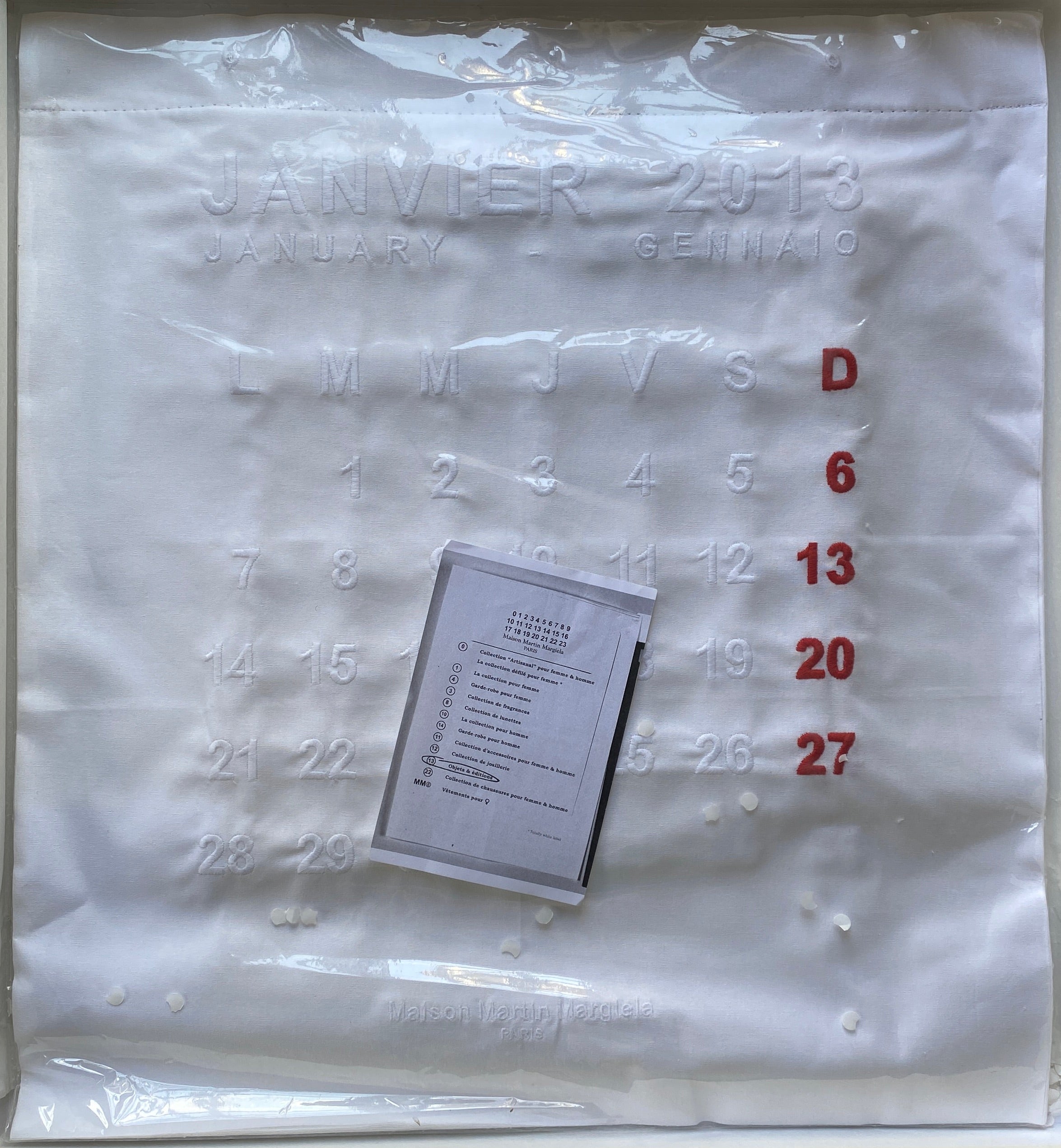 Maison Martin Margiela 2013 Calendar – IDEA