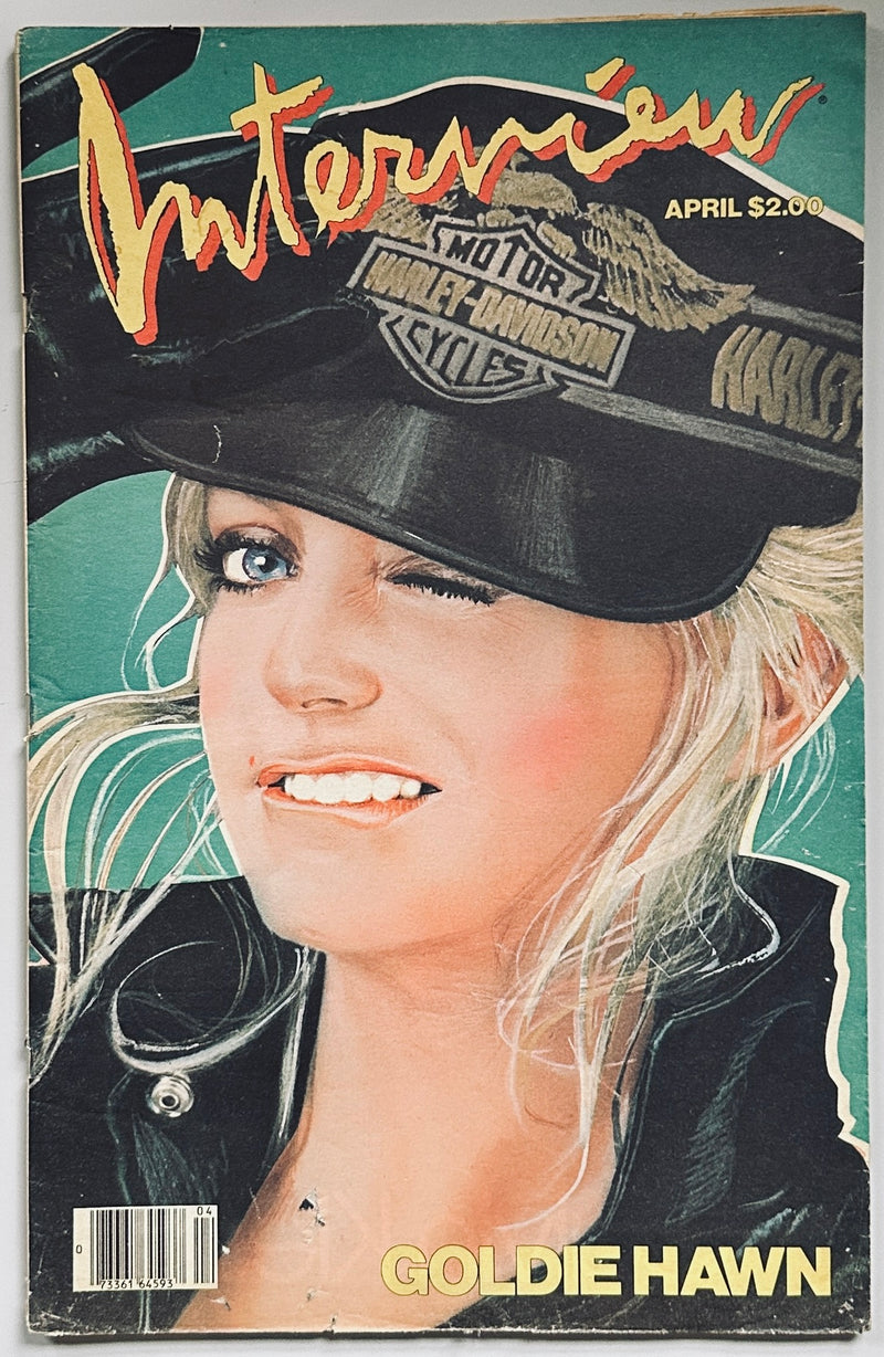 Interview Magazine 1983 Goldie Hawn