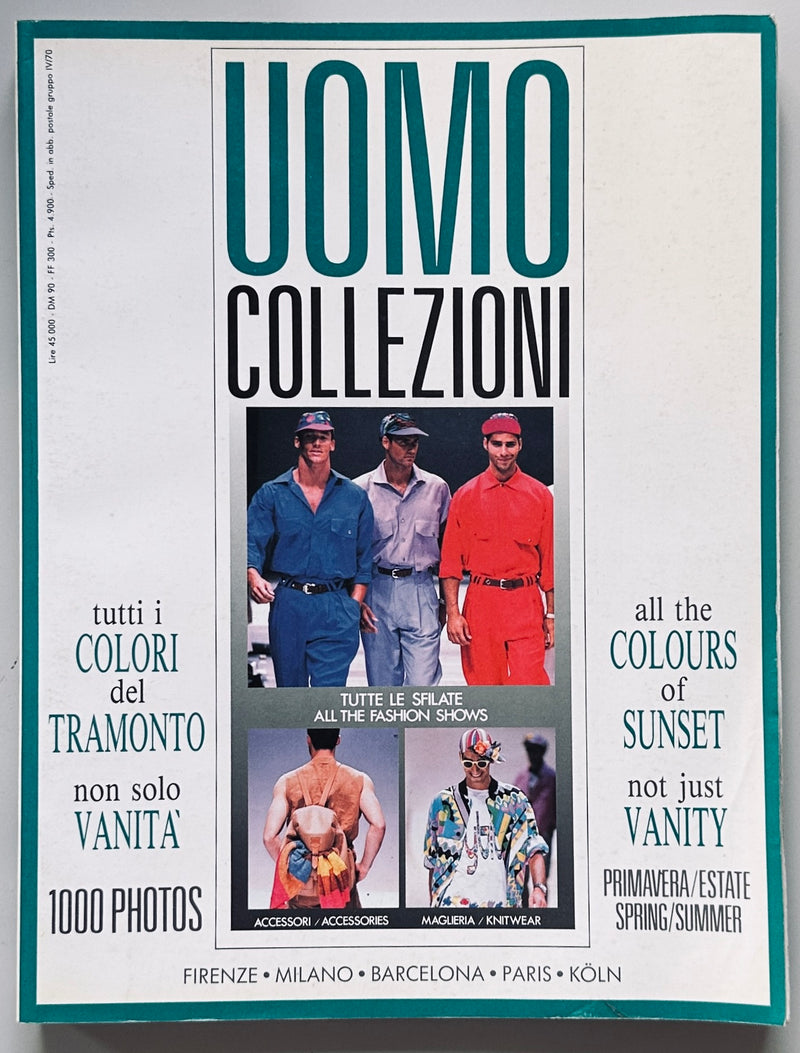 Uomo Collezion Spring Summer 1991