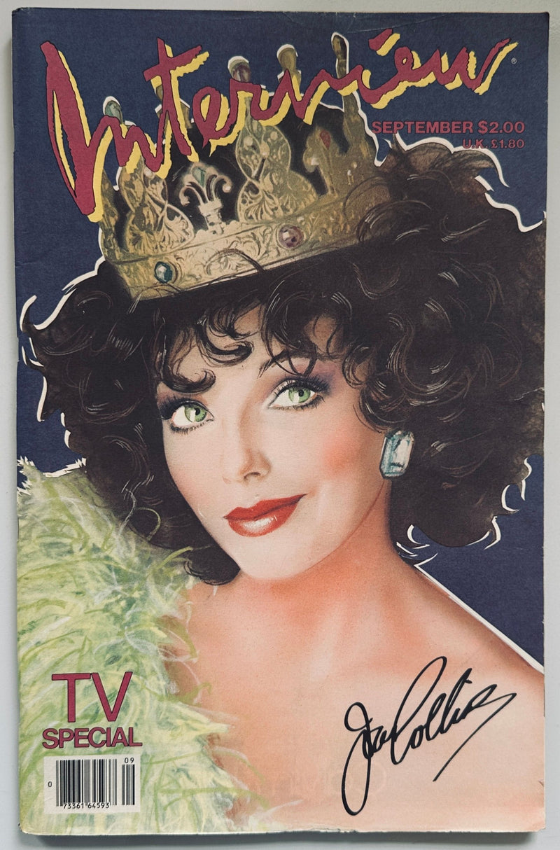 Interview Magazine 1984 Joan Collins