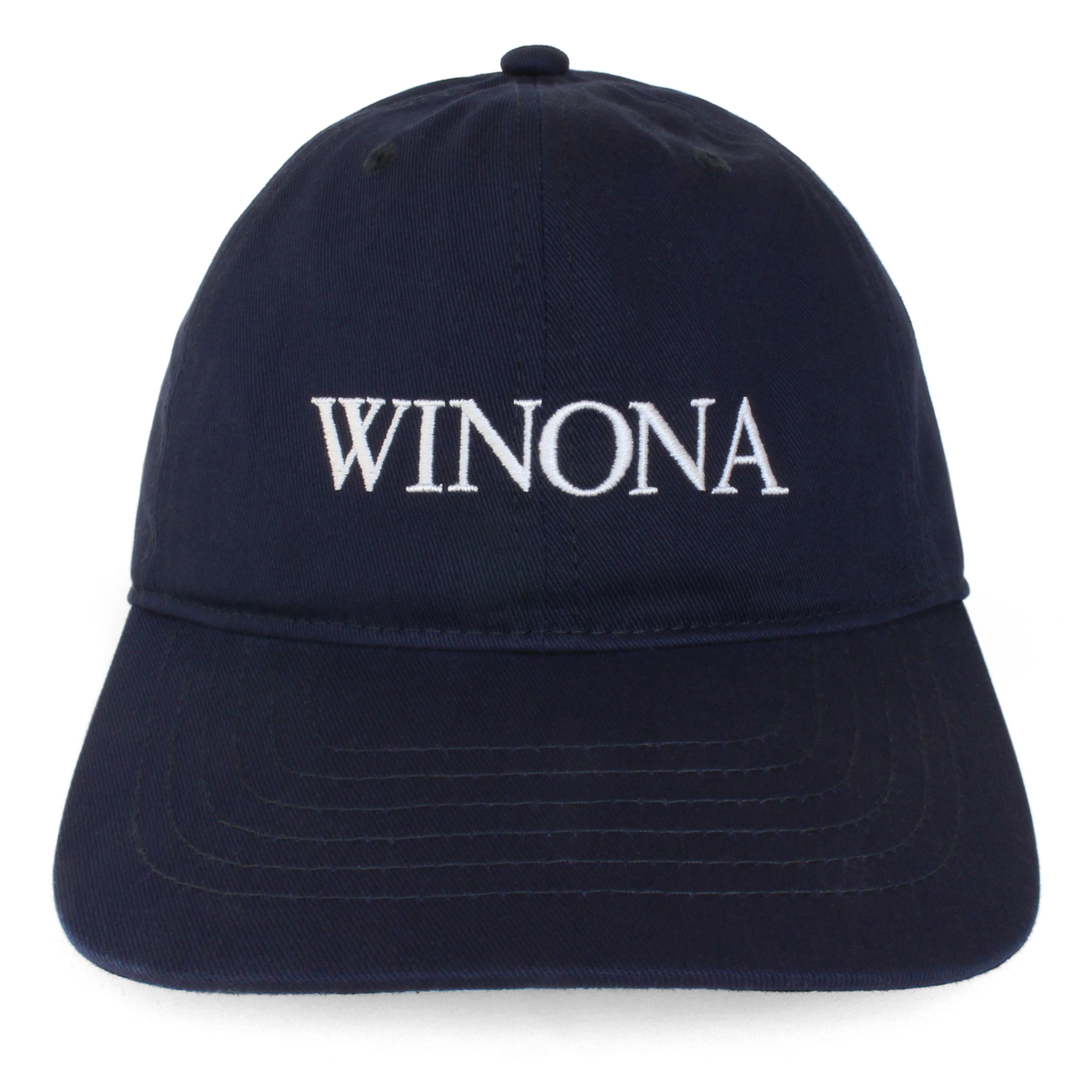 WINONA 刺繍ロゴ ベースボールキャップ ネイビー WINONA hat (Navy) – IDEA