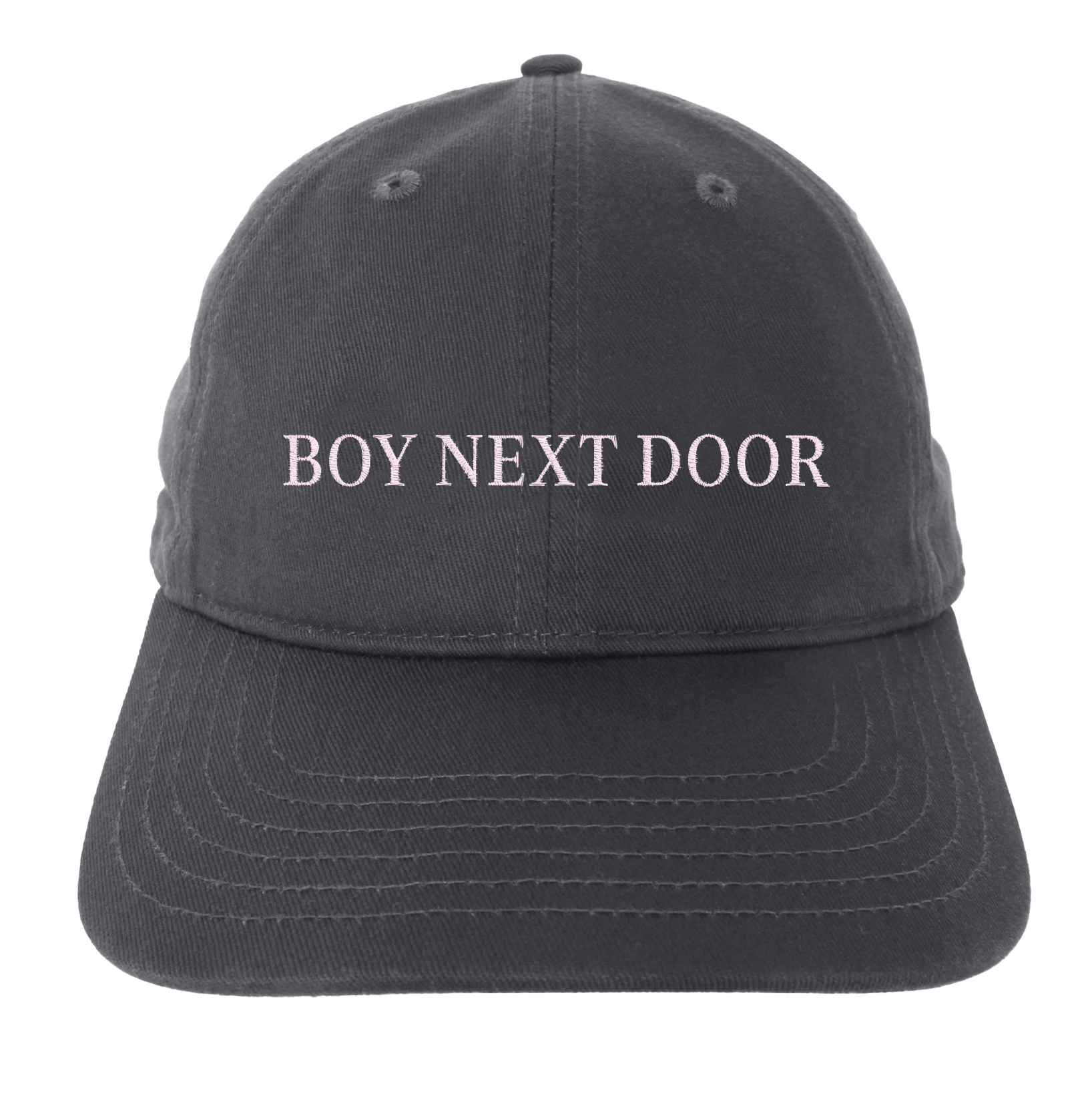 【톸 ✶⋆.】BOYNEXTDOORCapKeyring＆Ball Cap BOY NEXT DOOR hat (Charcoal Grey) – IDEA