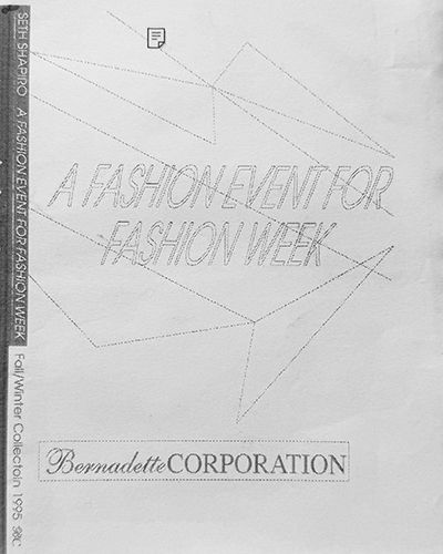 Seth Shapiro Bernadette Corporation