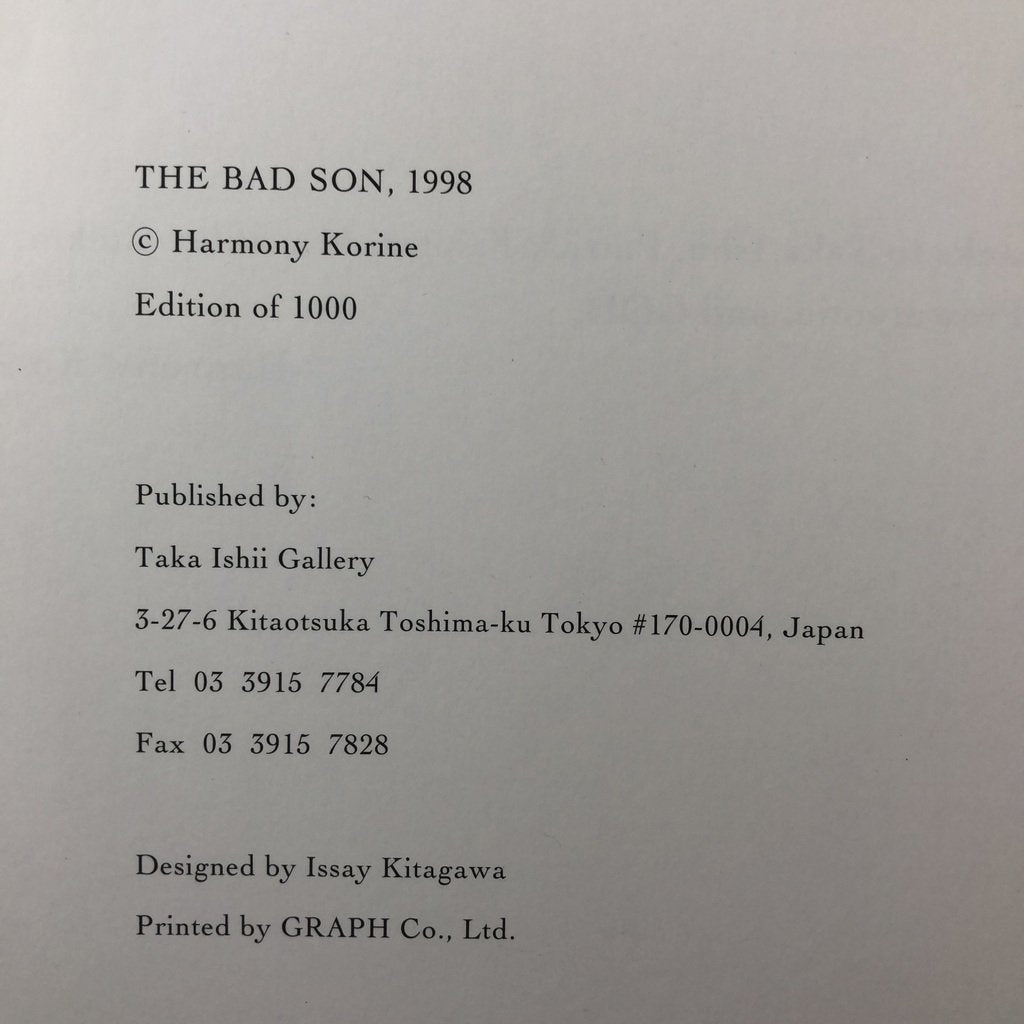 Harmony Korine The Bad Son