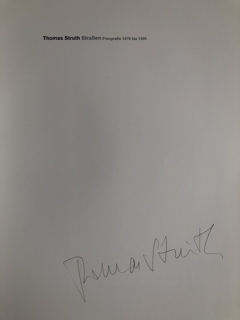 [SIGNED] THOMAS STRUTH STRASSE