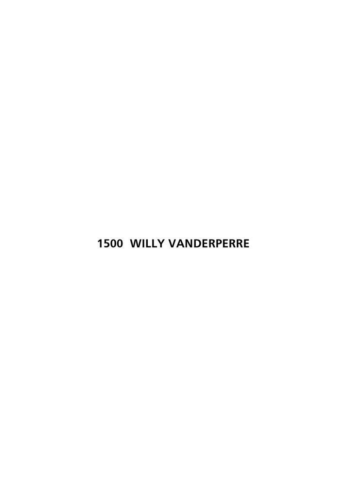 [SIGNED] 1500 WILLY VANDERPERRE