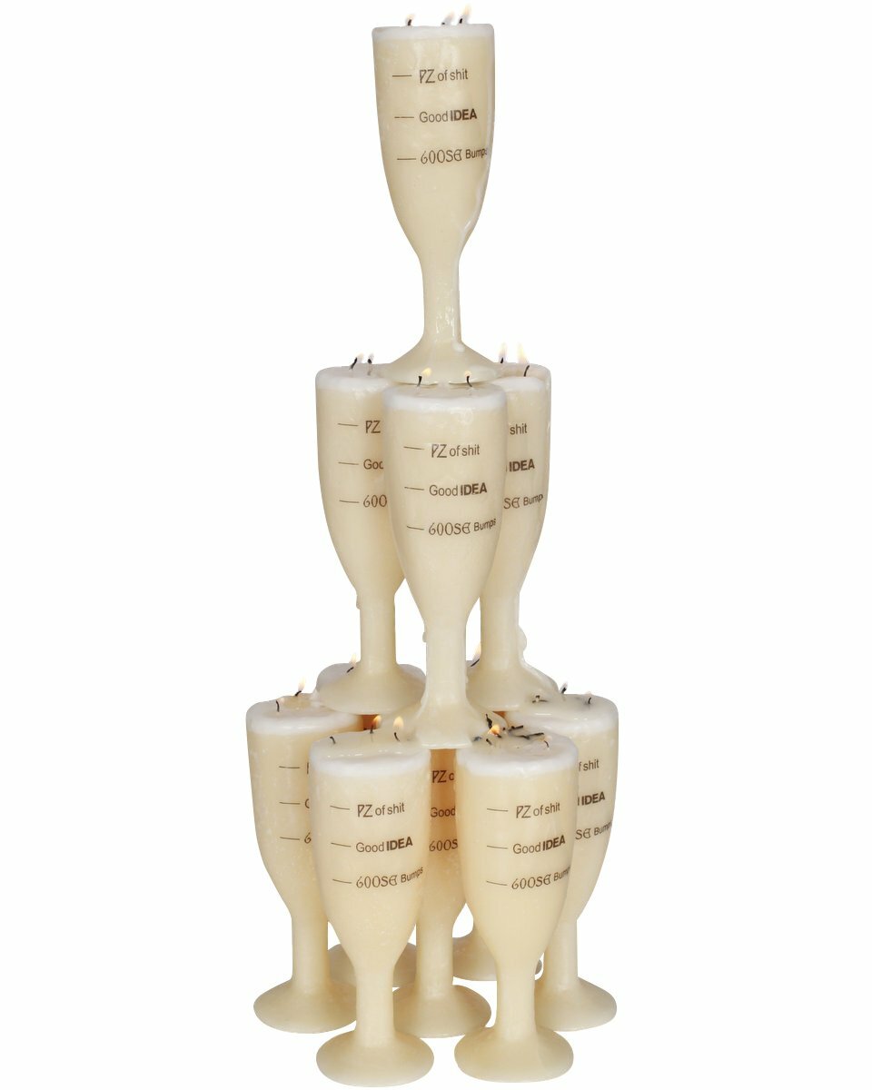 PZ Weddings Champagne Candle