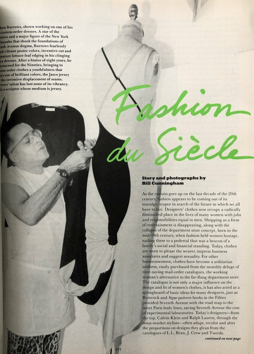Details Bill Cunningham March 1990 Margiela Special