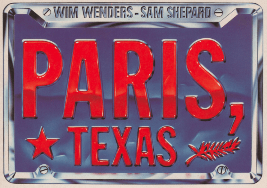 Wim Wenders PARIS, TEXAS License Plate Shirt