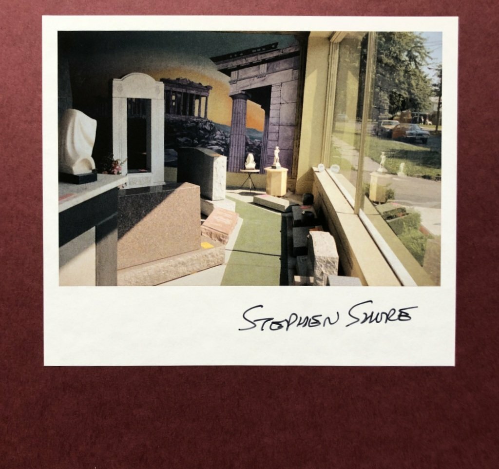 [SIGNED] STEPHEN SHORE TRANSPARENCIES