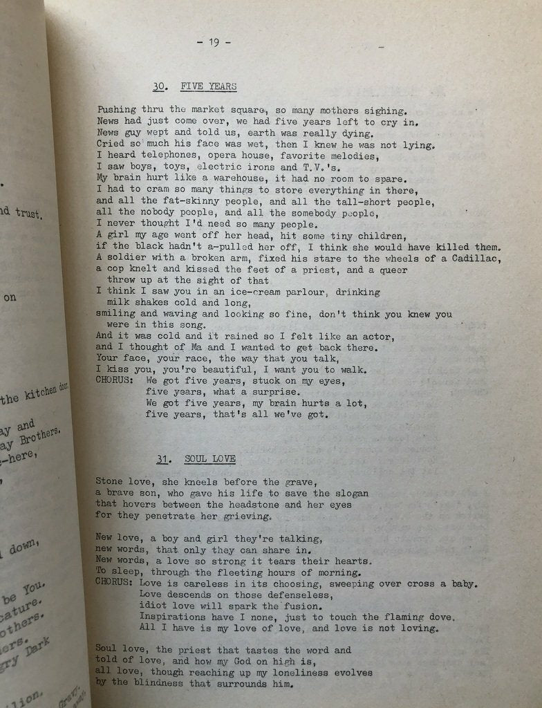 David Bowie Songbook