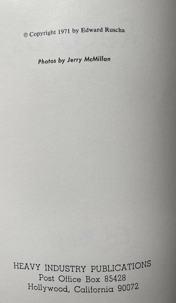 Ed Ruscha Records