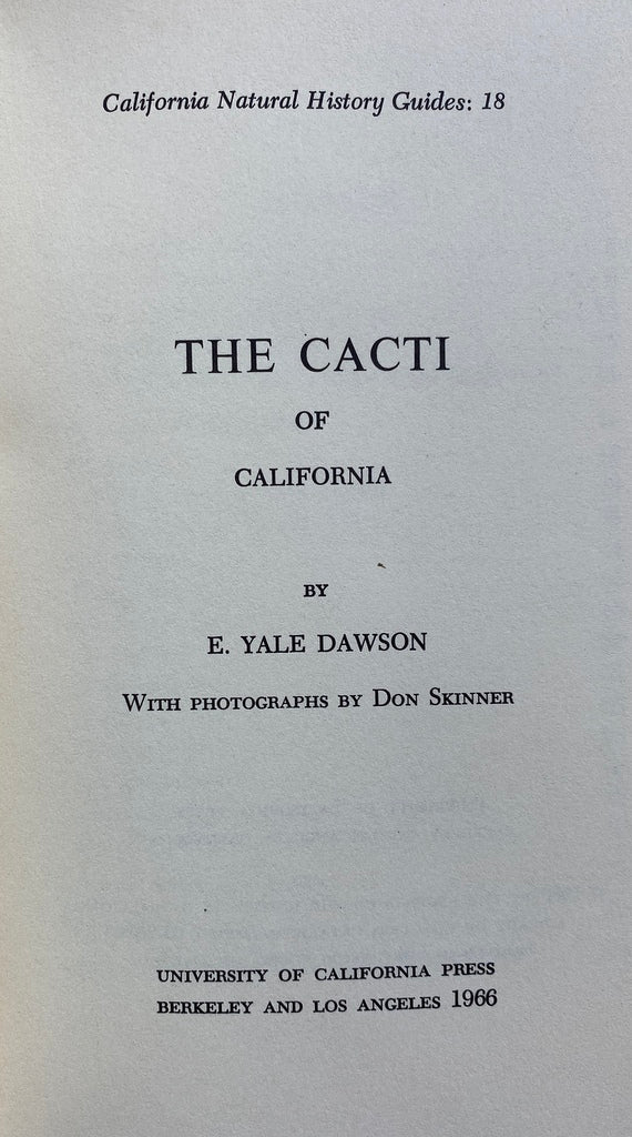 The Cacti of California