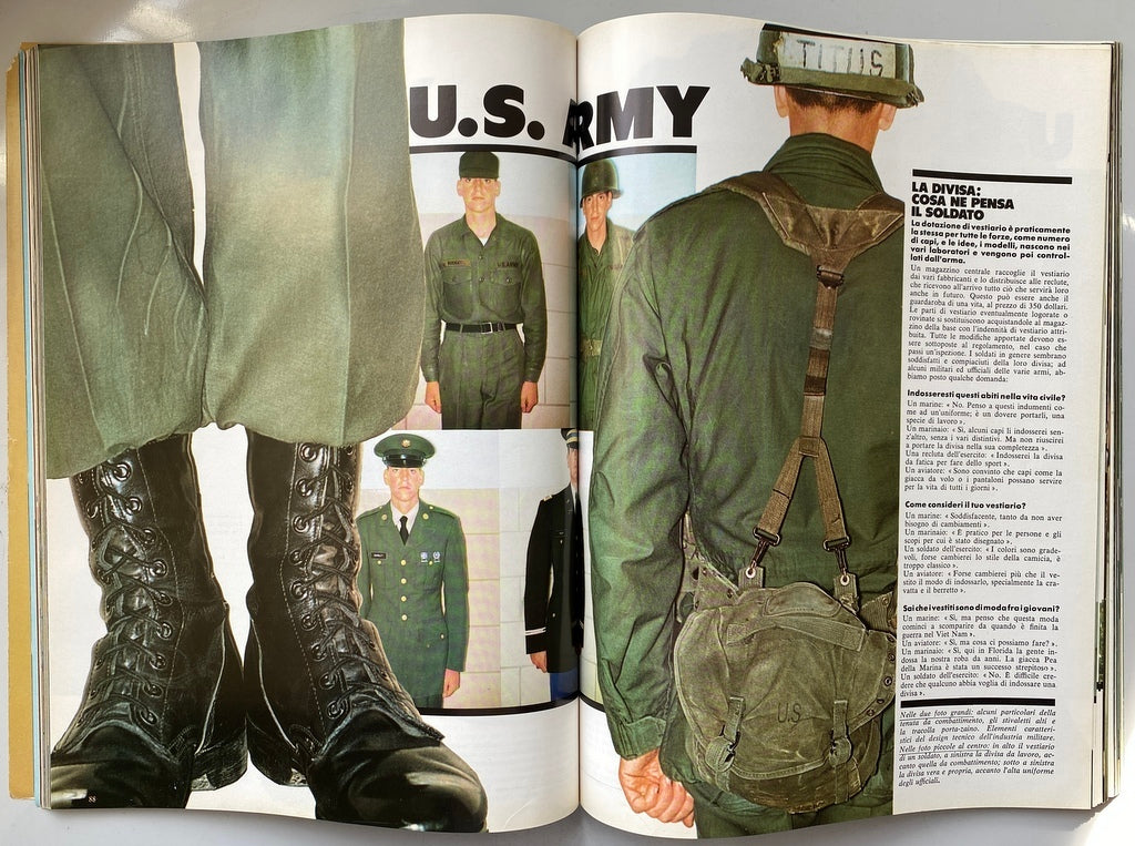L'Uomo Vogue 1977 ARMANI ARMY SPECIAL