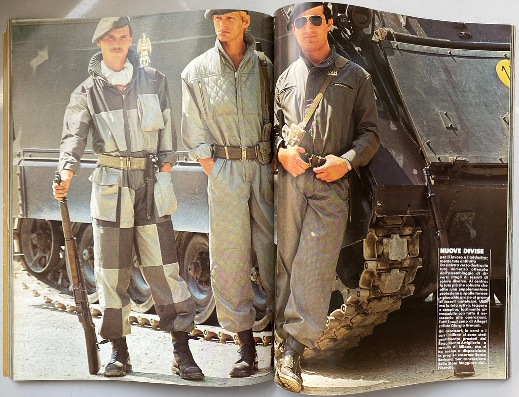 L'Uomo Vogue 1977 ARMANI ARMY SPECIAL