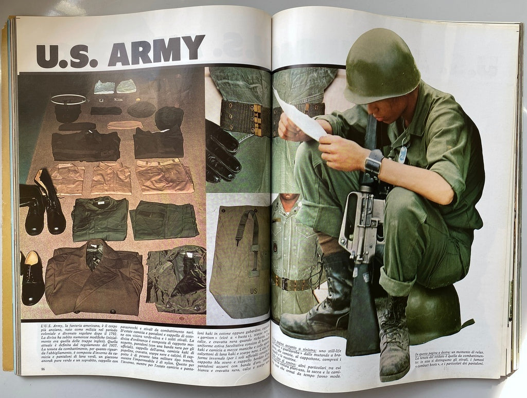 L'Uomo Vogue 1977 ARMANI ARMY SPECIAL