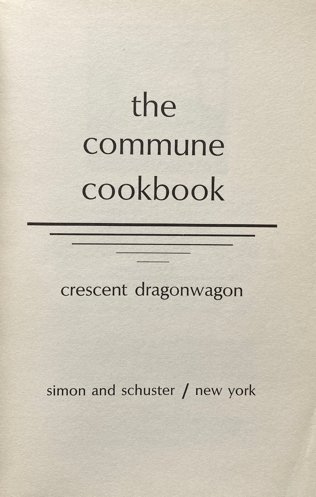 The Commune Cookbook