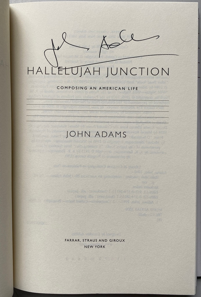 [SIGNED] JOHN ADAMS COLLECTION