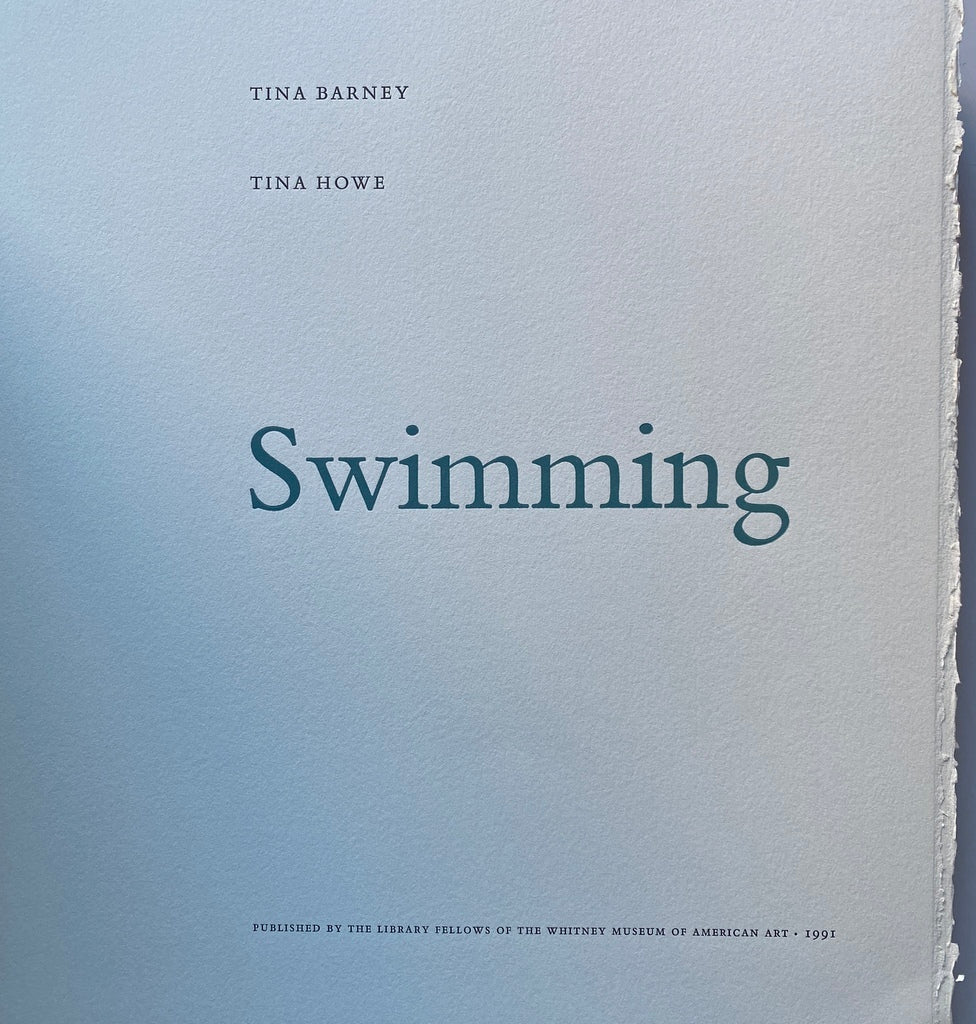 [SIGNED] TINA BARNEY SWIMMING