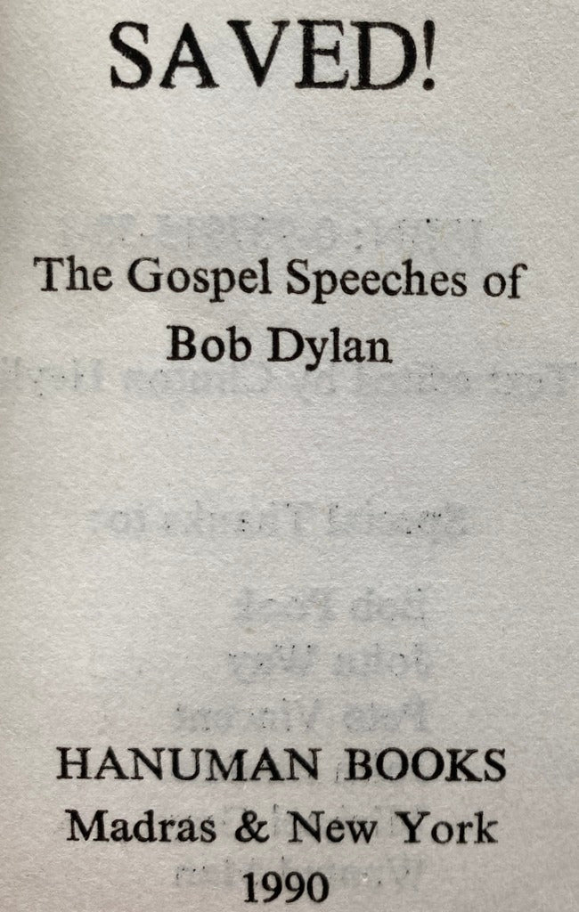 Bob Dylan Hanuman SAVED!