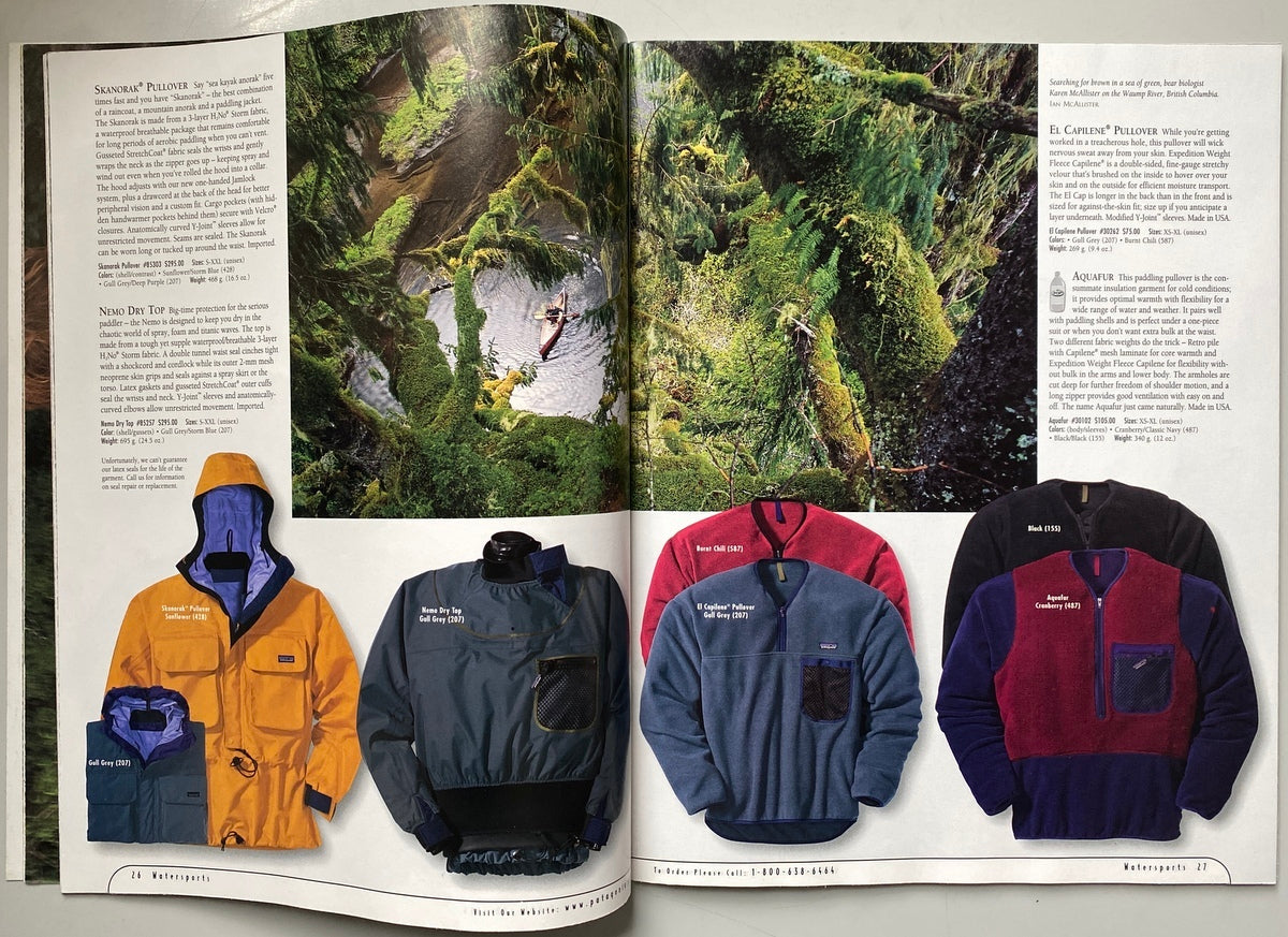 patagonia 春 1998 カタログ Patagonia Spring 1998 catalogue – IDEA