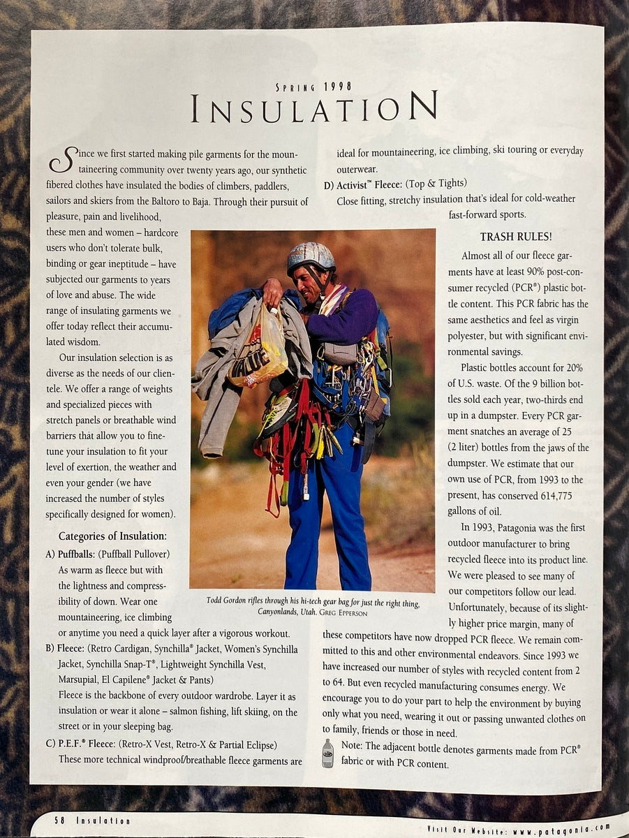 Patagonia Spring 1998 catalogue – IDEA