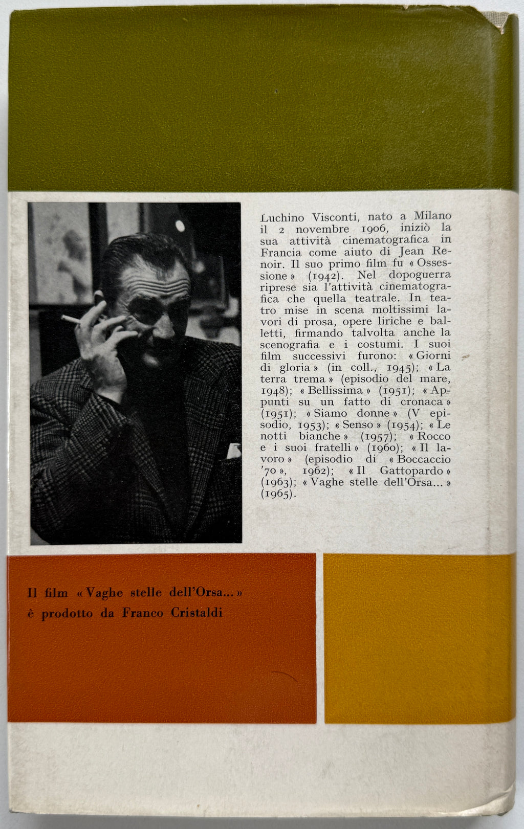Visconti Vaghe Stelle Dell'Orsa Illustrated Screenplay
