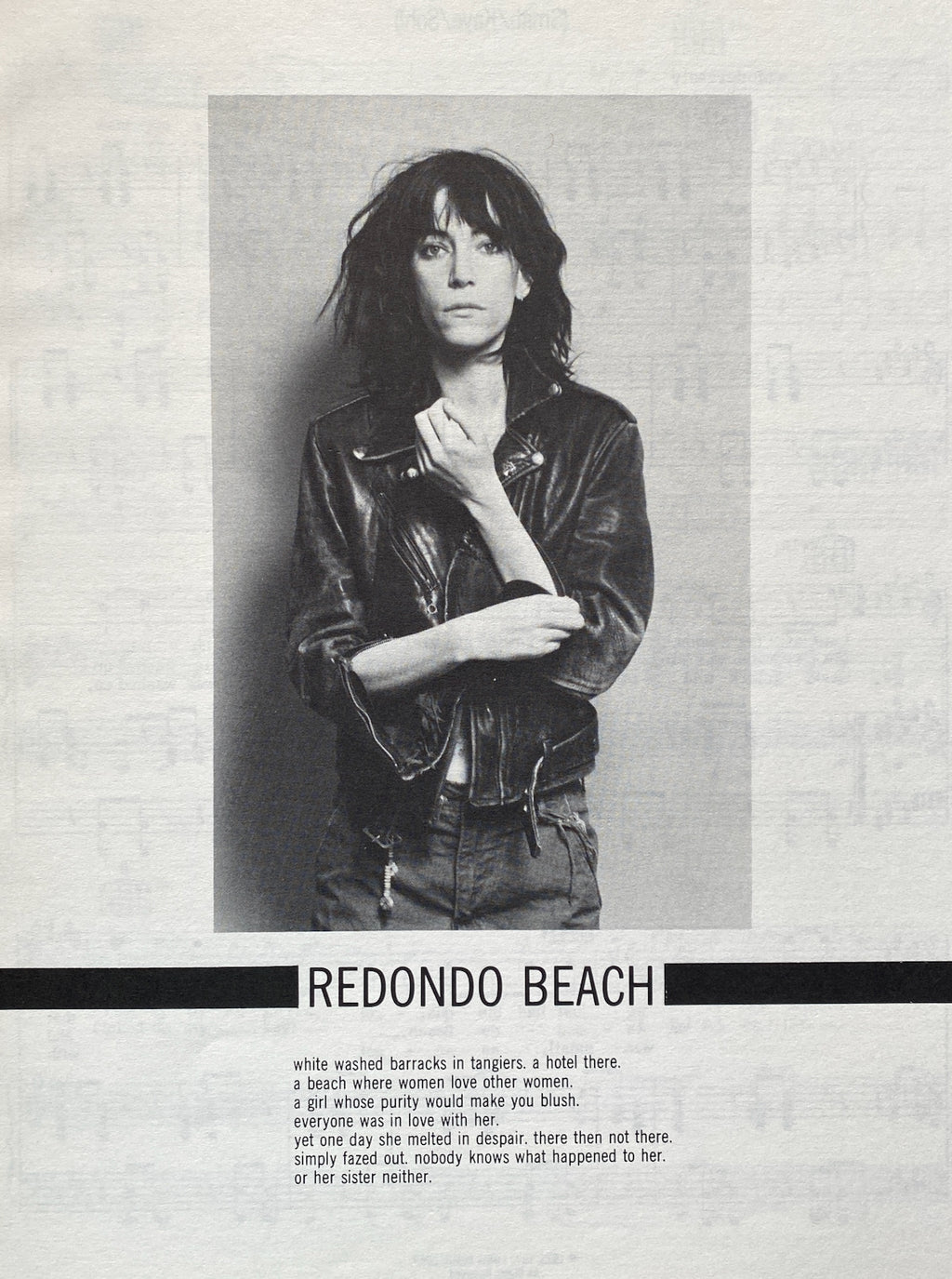 [SIGNED] PATTI SMITH HORSES SONGBOOK