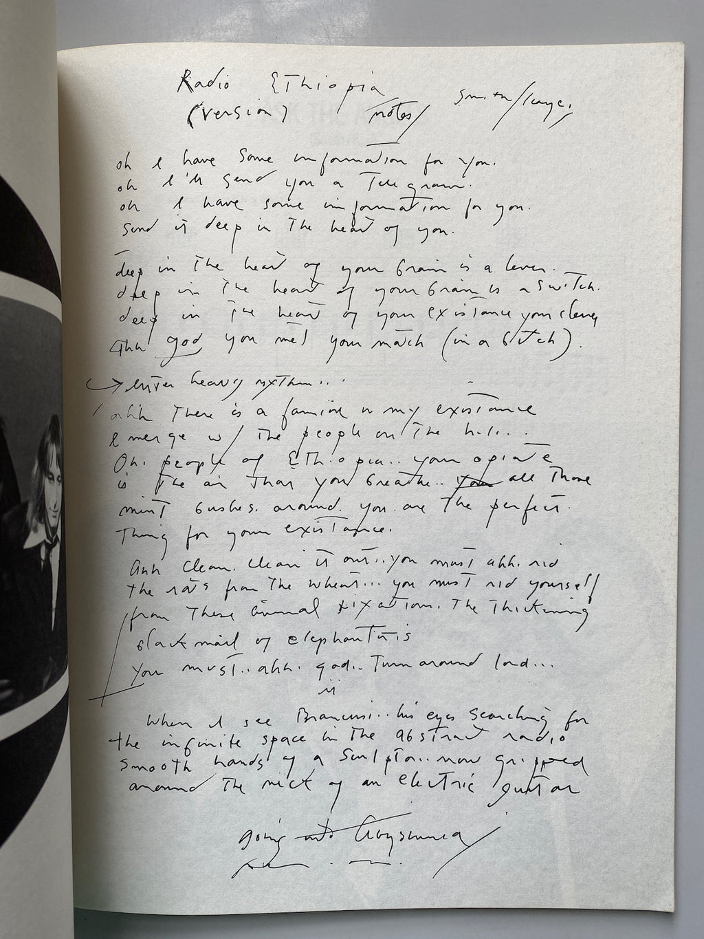 [SIGNED] PATTI SMITH HORSES SONGBOOK
