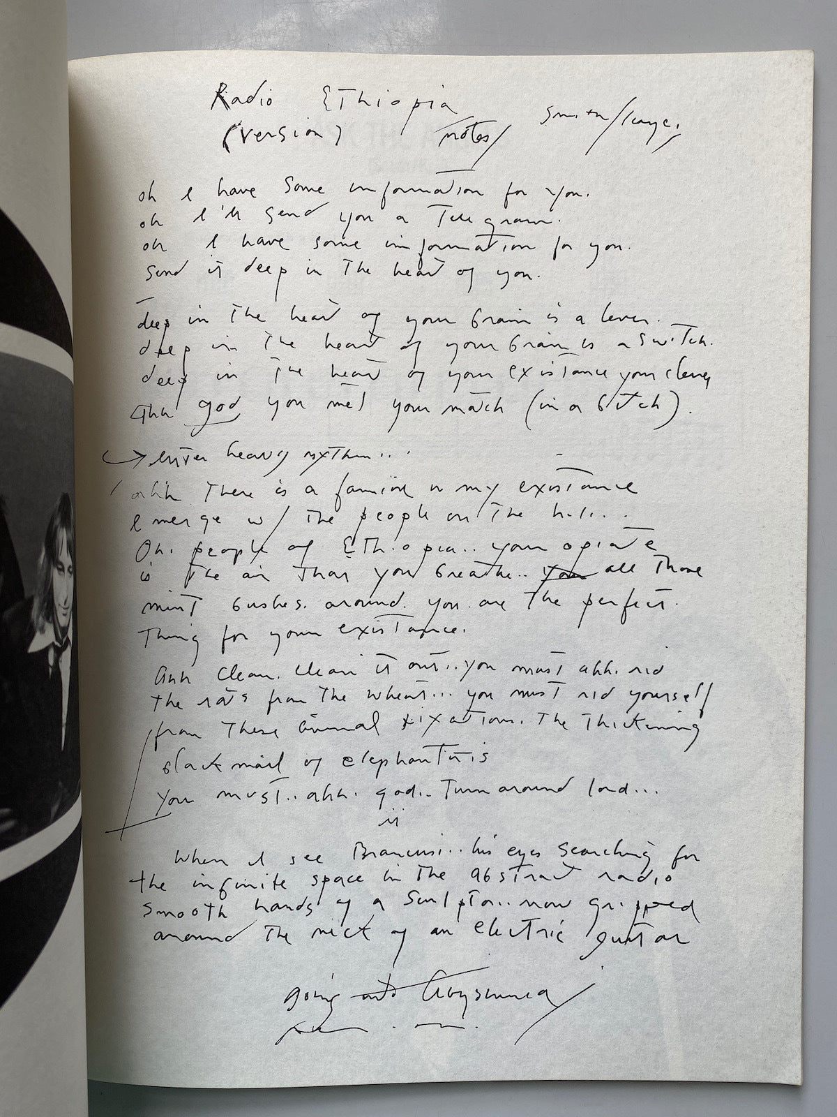 [SIGNED] PATTI SMITH HORSES SONGBOOK