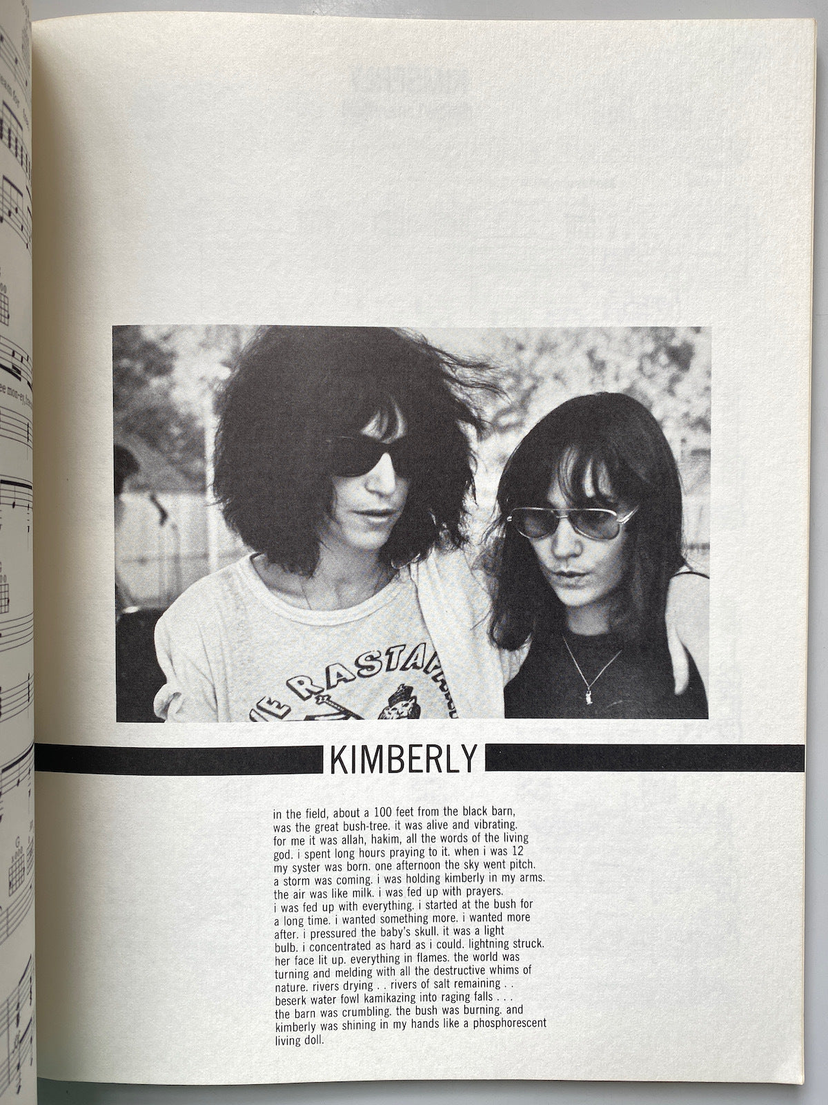 [SIGNED] PATTI SMITH HORSES SONGBOOK