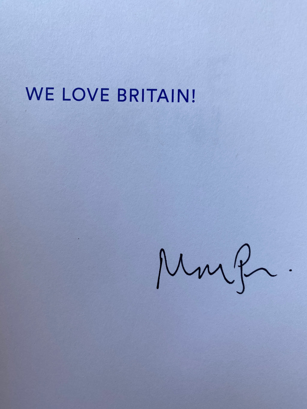 [SIGNED] MARTIN PARR WE LOVE BRITAIN!