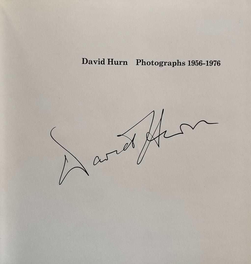 [SIGNED] DAVID HURN PHOTOGRAPHS 1956-1976