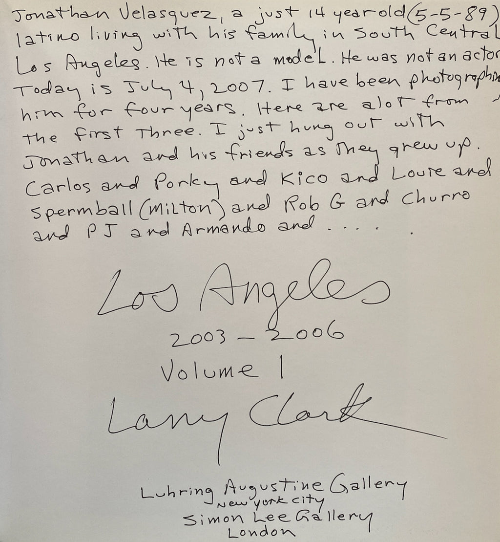 Larry Clark Los Angeles 2003-2006
