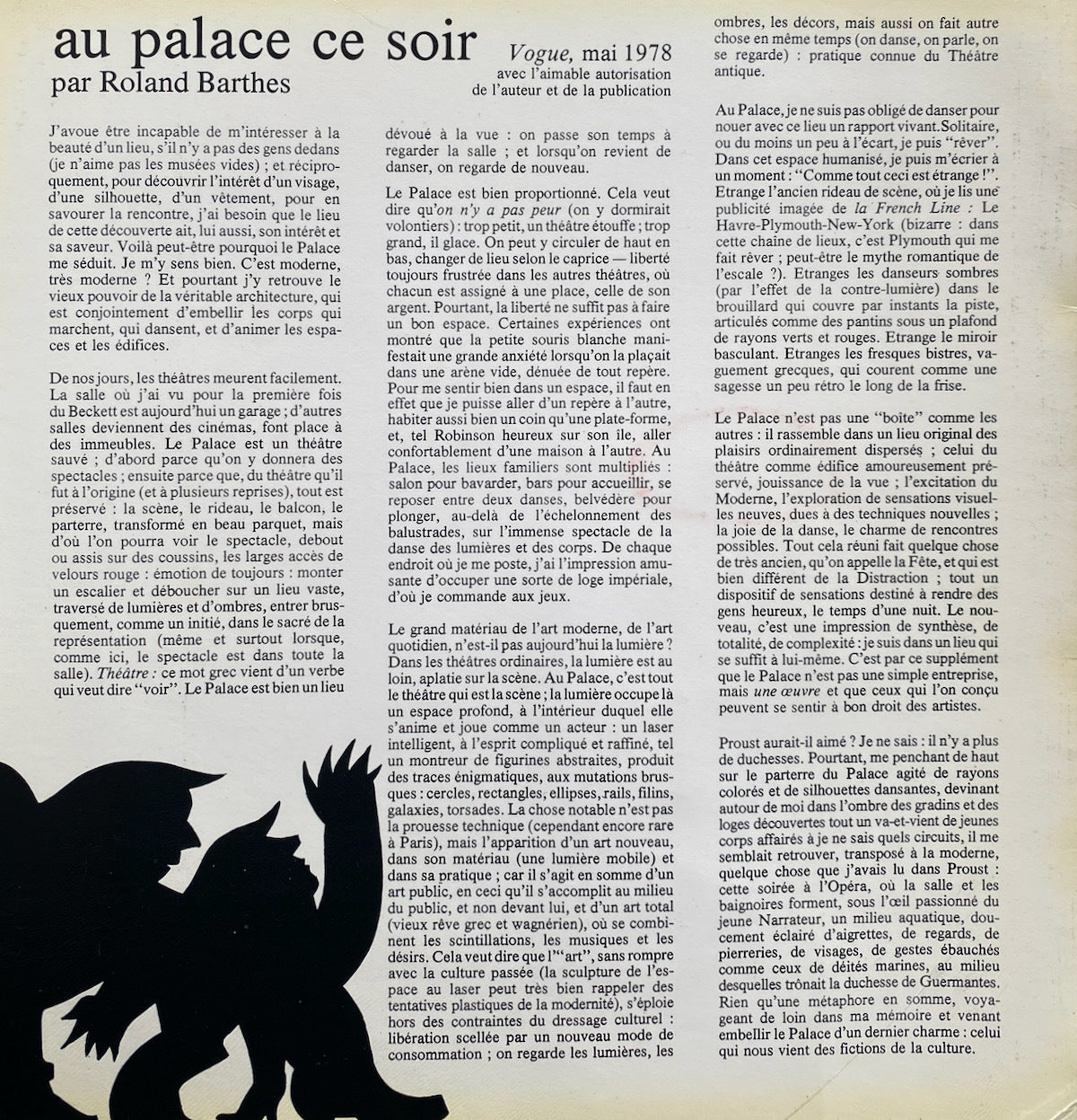 Le Palace an 1