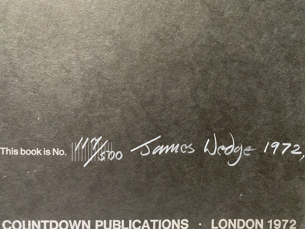 [SIGNED] THE JAMES WEDGE BOOK