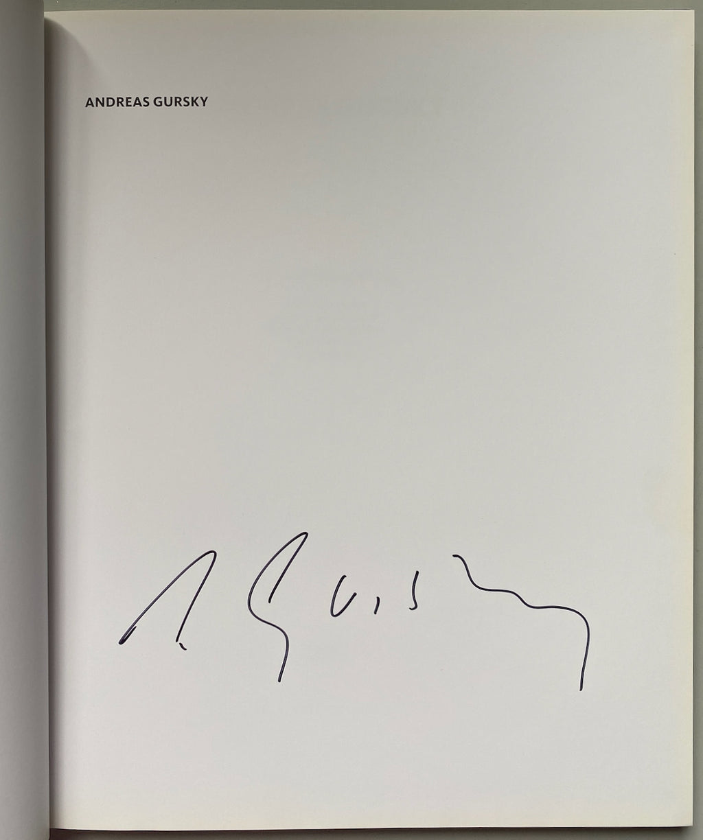 [SIGNED] ANDREAS GURSKY KUNSTMUSEUM BASEL