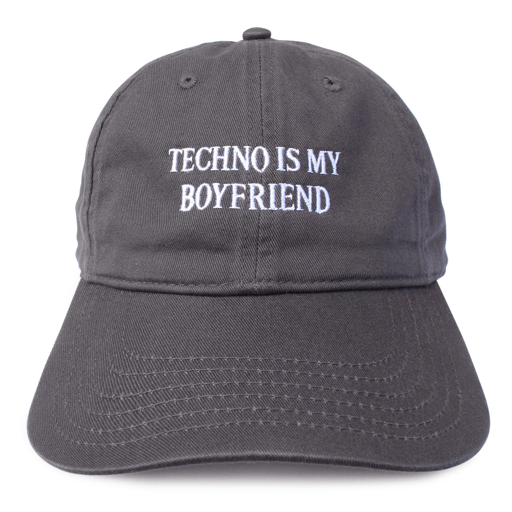 TECHNO IS MY BOYFRIEND hat (Charcoal)