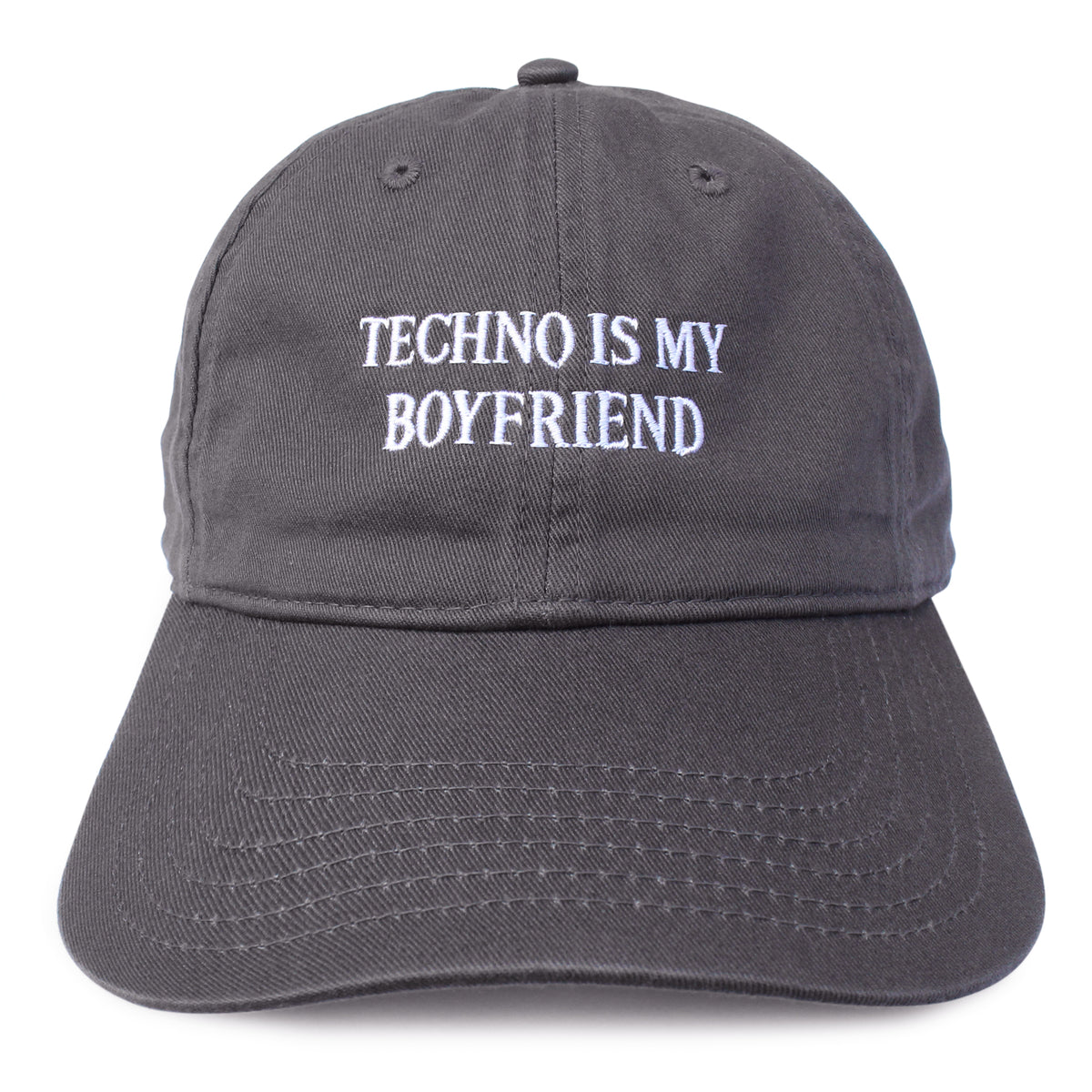 TECHNO IS MY BOYFRIEND hat (Charcoal) – IDEA