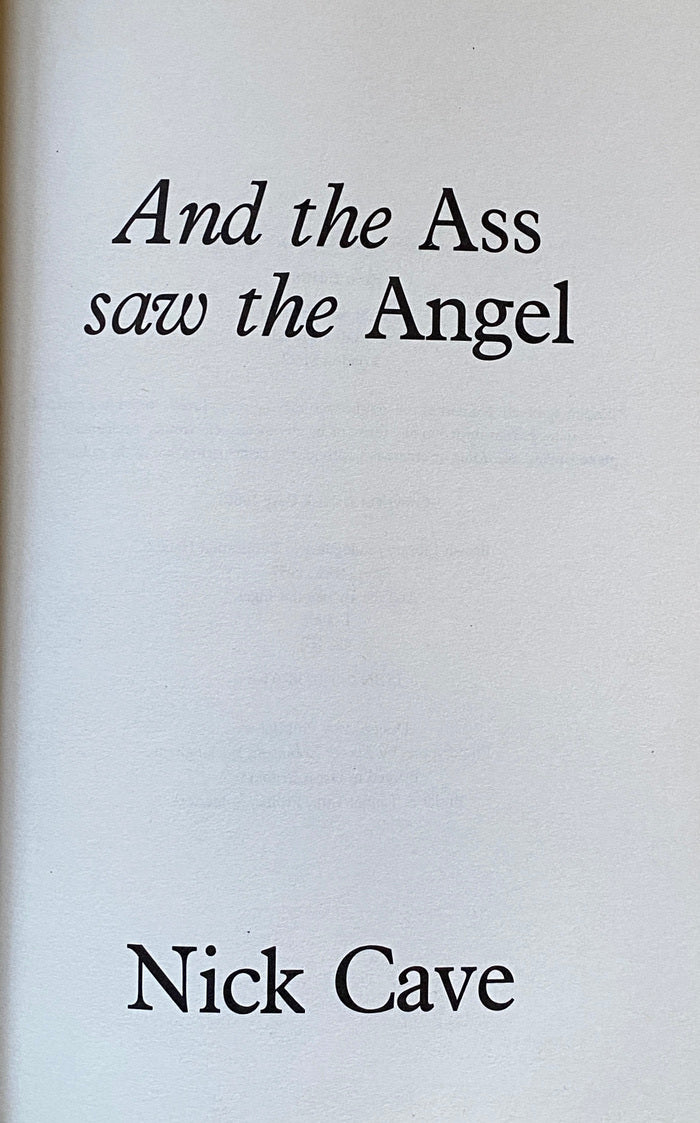 Nick Cave And The Ass Saw The Angel