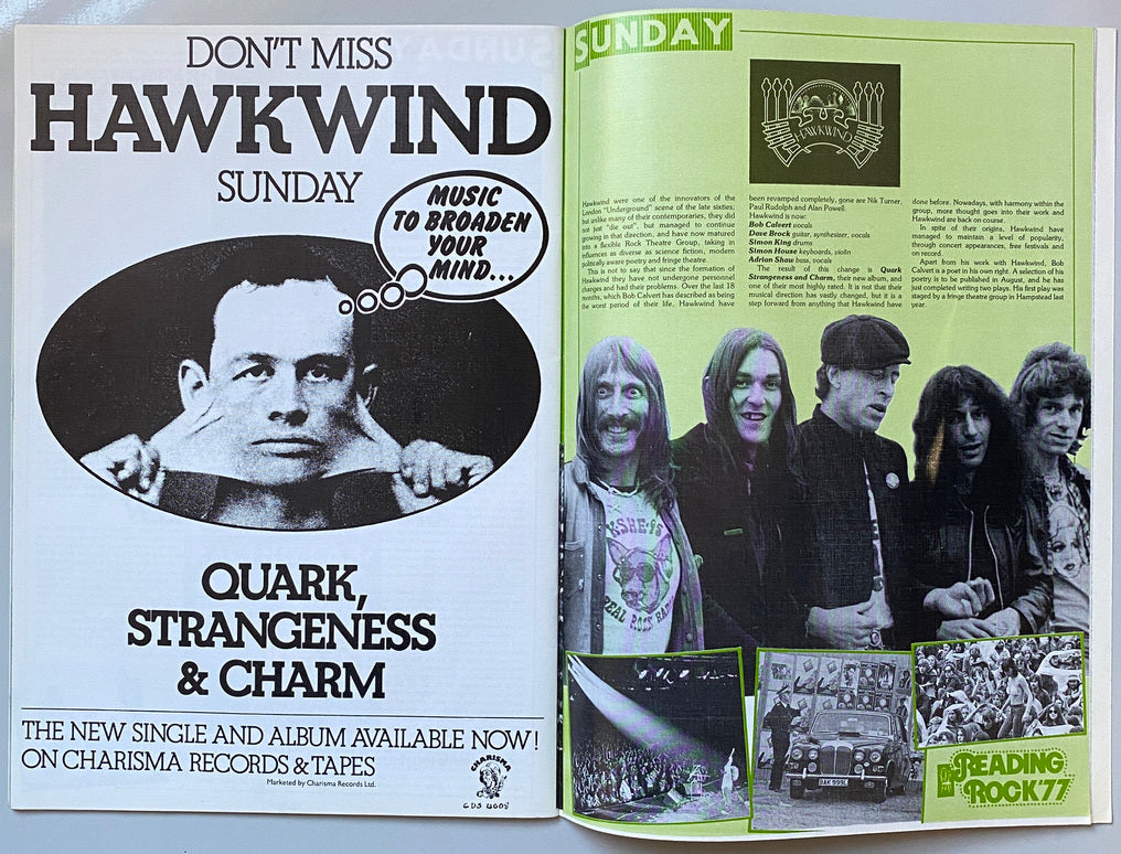 Reading Rock 77/78 Programmes