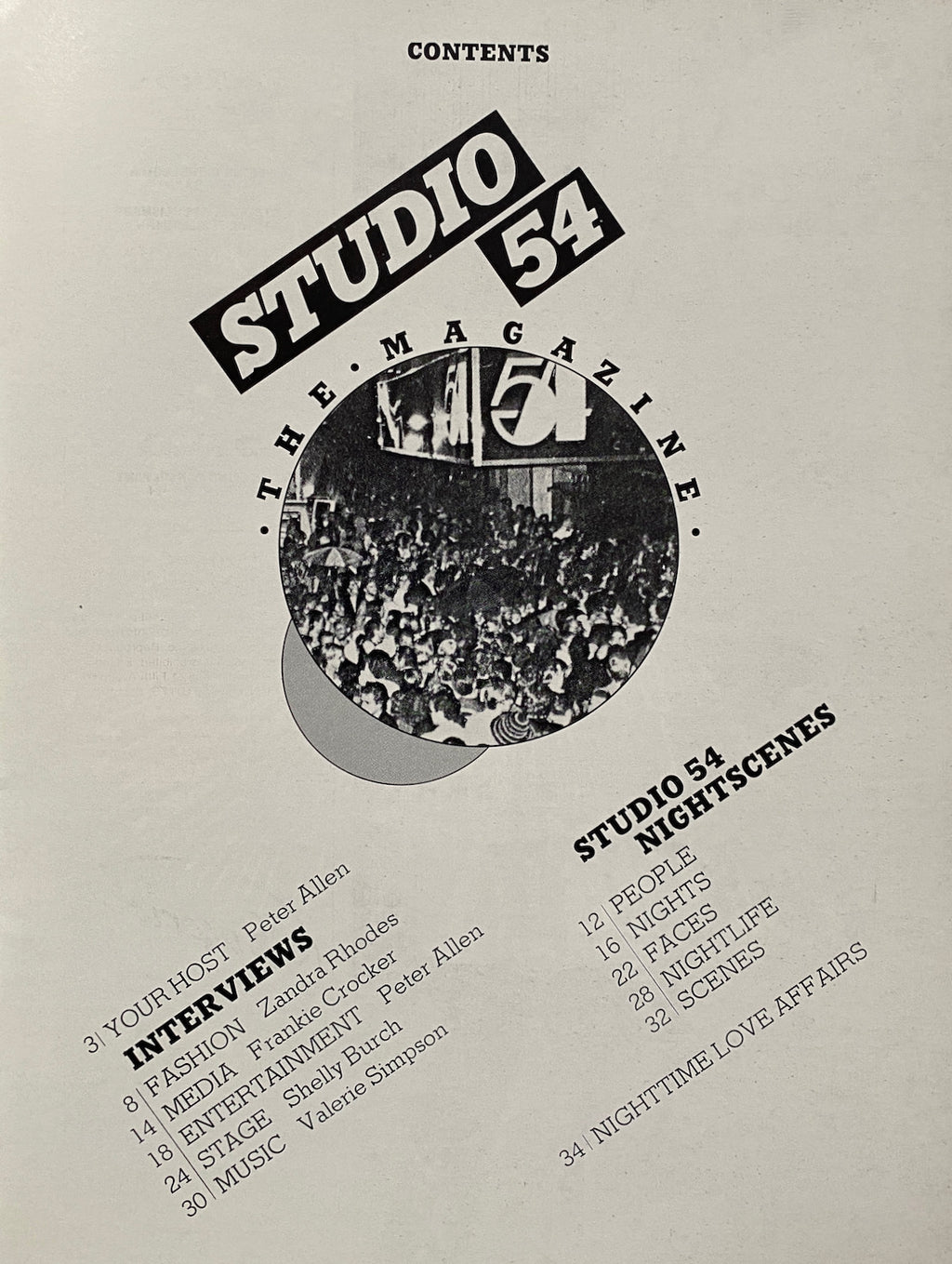 Studio 54 The Magazine