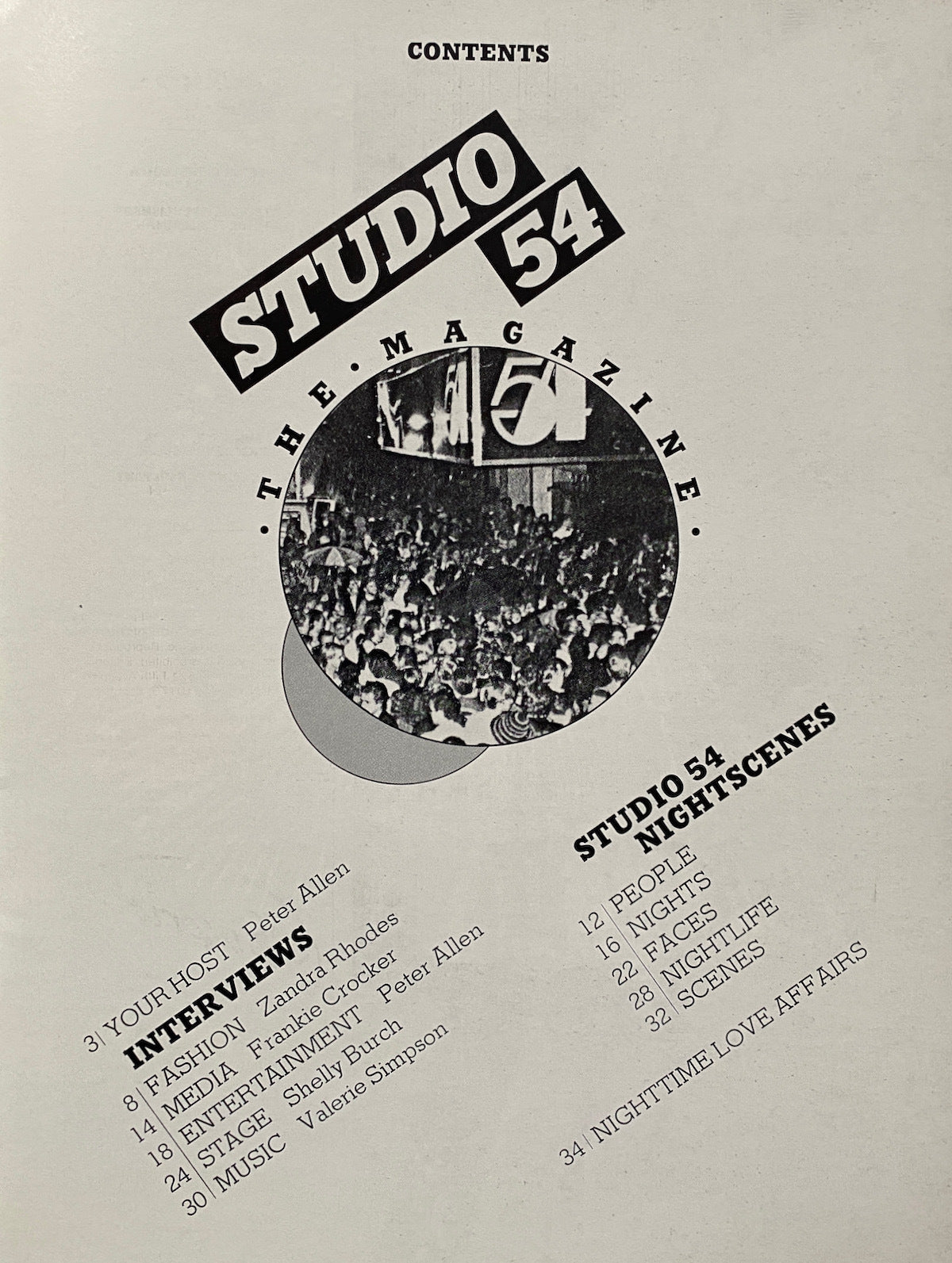 Studio 54 The Magazine