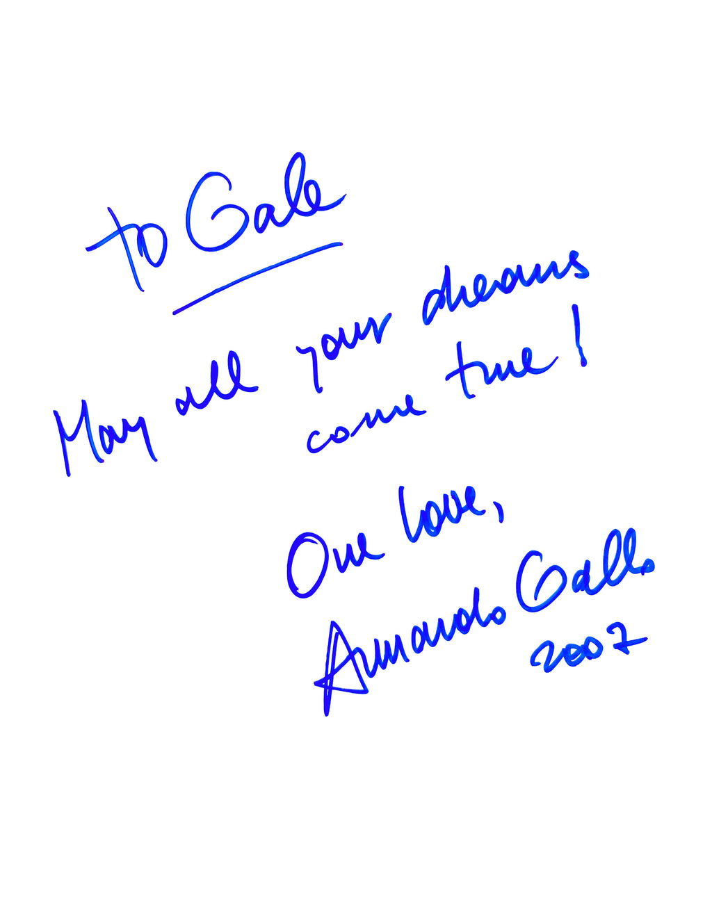 [SIGNED] ARMANDO GALLO GENESIS I KNOW WHAT I LIKE