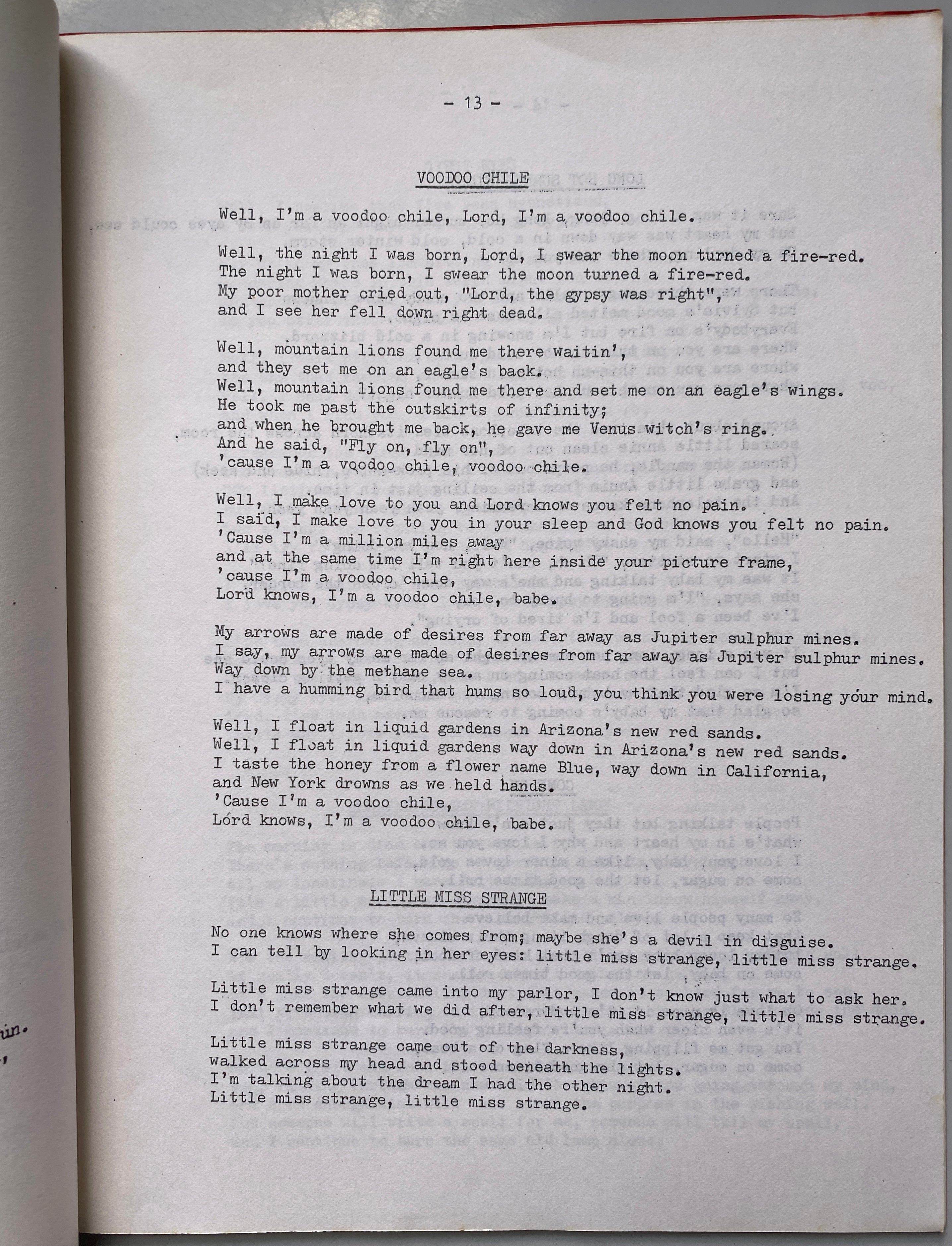 Jimi Hendrix Songbook