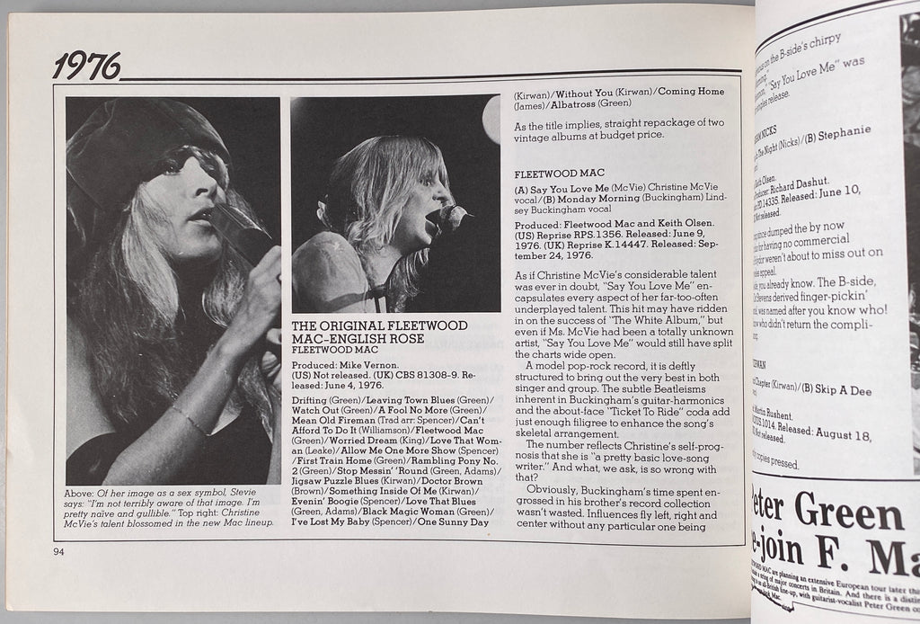 Fleetwood Mac Rumours N' Fax
