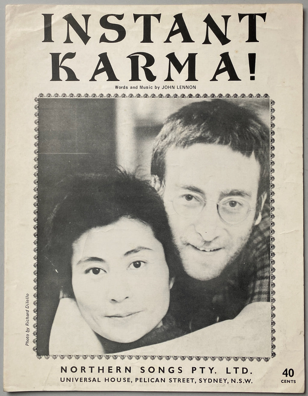 Instant Karma Song Sheet