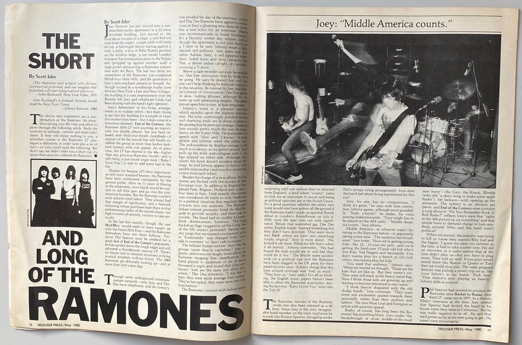 Trouser Press Ramones Come Home