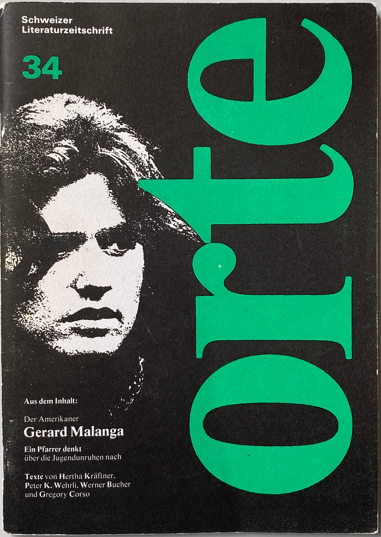 [SIGNED] GERARD MALANGA ORTE 34