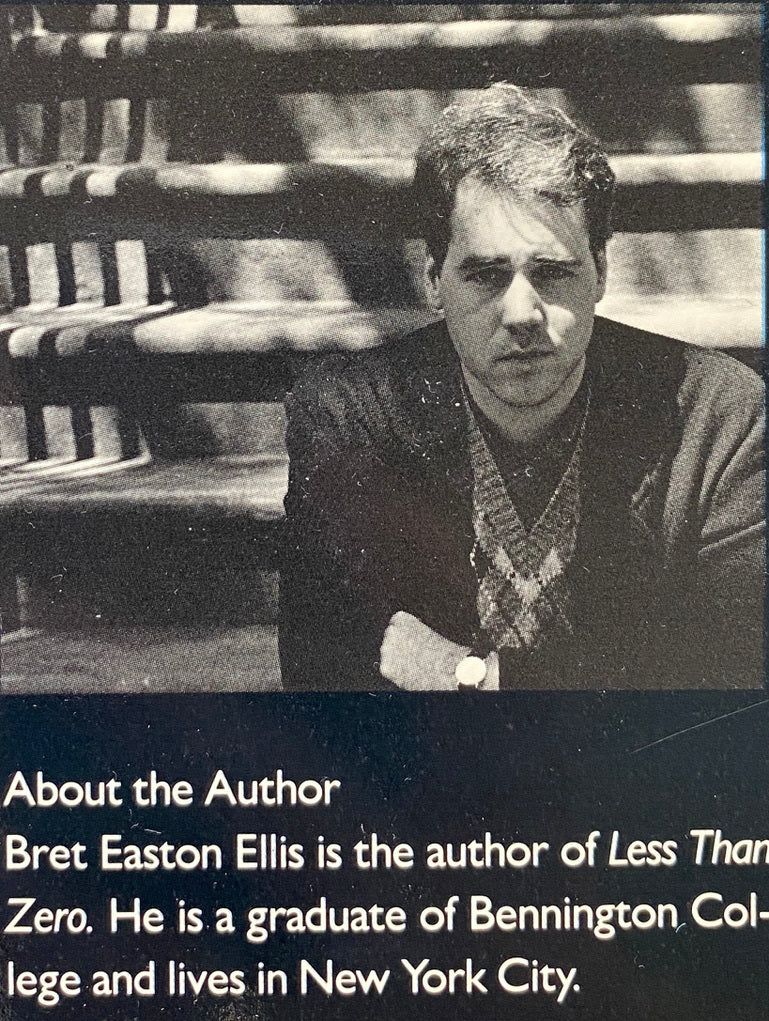[SIGNED] BRET EASTON ELLIS THE RULES OF ATTRACTION